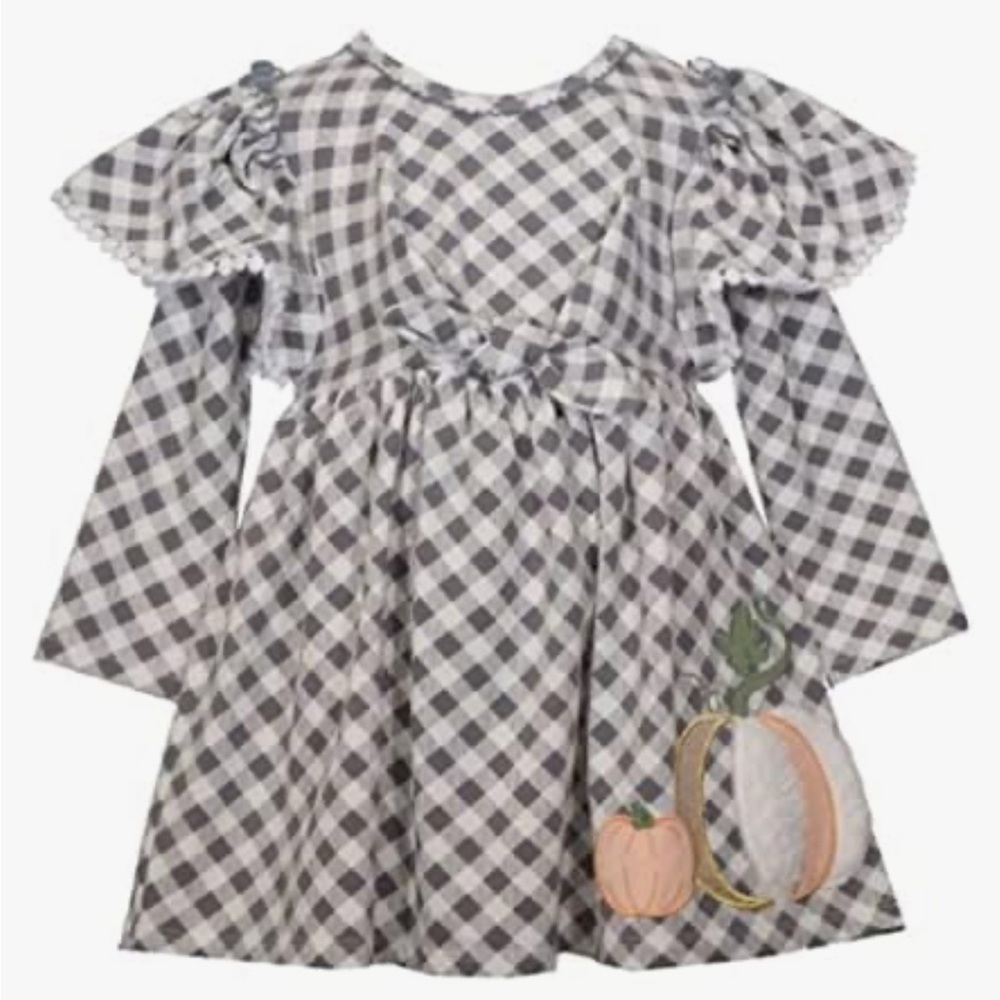 18M Bonnie Baby Thanksgiving Dress & Bloomers - Picture 7 of 8